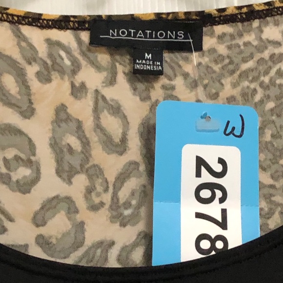 💕🌸🐝💼 Notations Leopard Print Blouse (M) - Picture 5 of 6